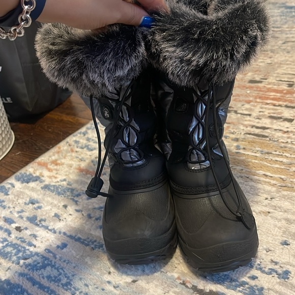 Winter boots with fur black - Picture 3 of 6